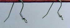 Stainless Steel Ear Wires Forward Front Facing Earring French Hooks Ball  Coil