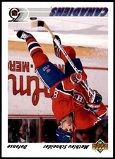 Mathieu Schneider #328b 1991-92 Upper Deck