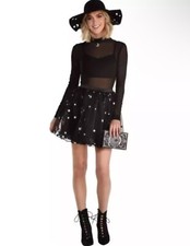 Sultry Spellcaster Witch Black Small 2-4 Halloween Adult Costume NEW