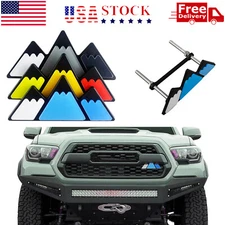 Tri-color Grille Badge Emblem For 2018 2019 Toyota Tacoma TRD 4Runner Tundra