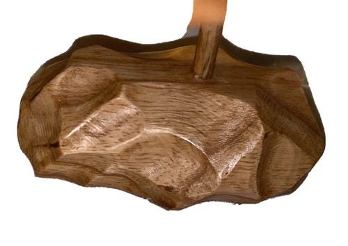 Beautiful DOLPHIN Puzzle & Wood Sculpture Carved From One piece Of Black Walnut - Picture 6 of 9