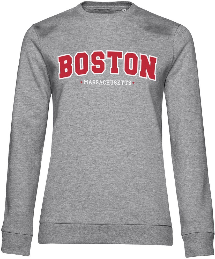 Толстовка для девочек Hybris Boston Massachusetts Damen Heather-серый