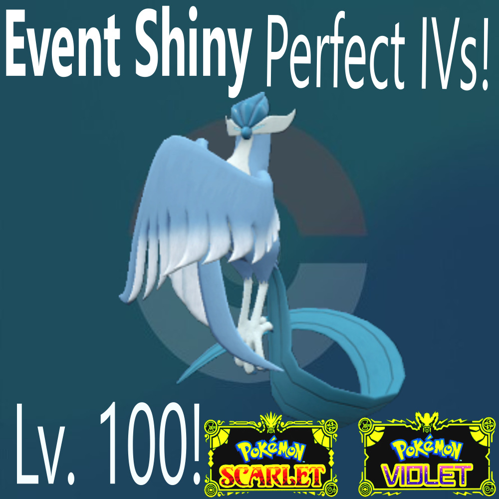 Pokemon Scarlet and Violet Shiny Galarian Articuno 6IV-EV Trained