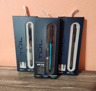 Lot of 3 Tul Fine Writing Solid Metal Barrel Retractable Gel Pens w/ Ink Refills