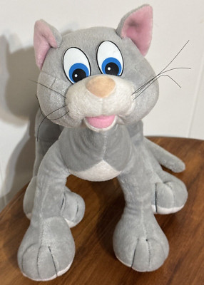 Toy Wonders Gray Jointed Kitty Cat Plush 14''