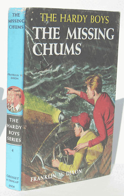 1964 Hardy Boys MISSING CHUMS Mystery Hardcover Book #4 Grosset Dunlap 1960s
