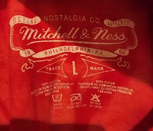 Camiseta Mitchell & Ness roja tie-dye de los Chicago Bulls para hombre talla grande - Imagen 5 de 6