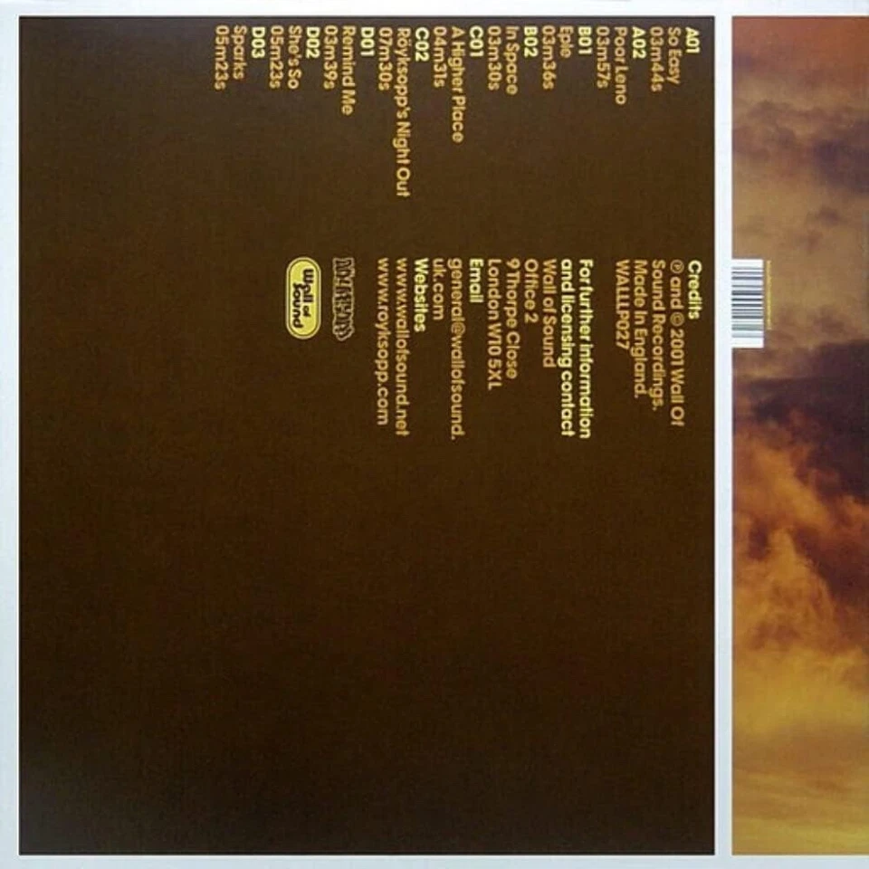 Royksopp Melody AM Double Numbered 180 Gram Vinyl LP [New & Sealed] - Image 3 of 4