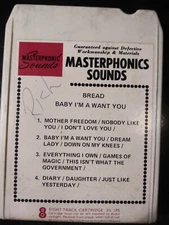 8 track-Bread-Baby I'm A Want You-REFURBISHED & TESTED!