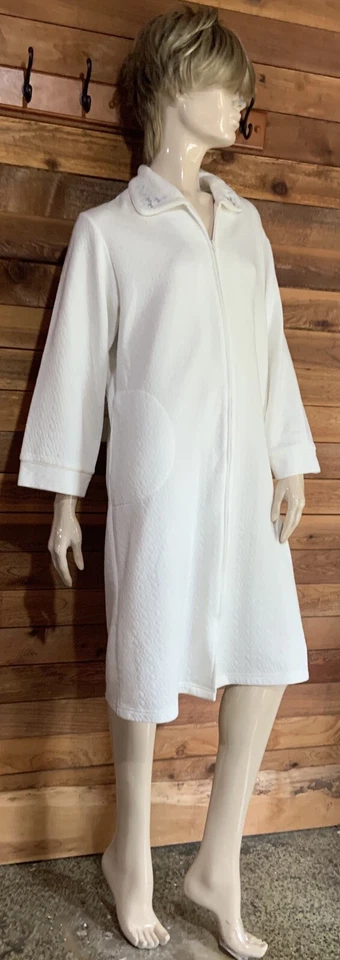 BATA MISS ELAINE BLANCA TALLA PEQUEÑA con ribete AZUL #H04 Foto 2 de 4