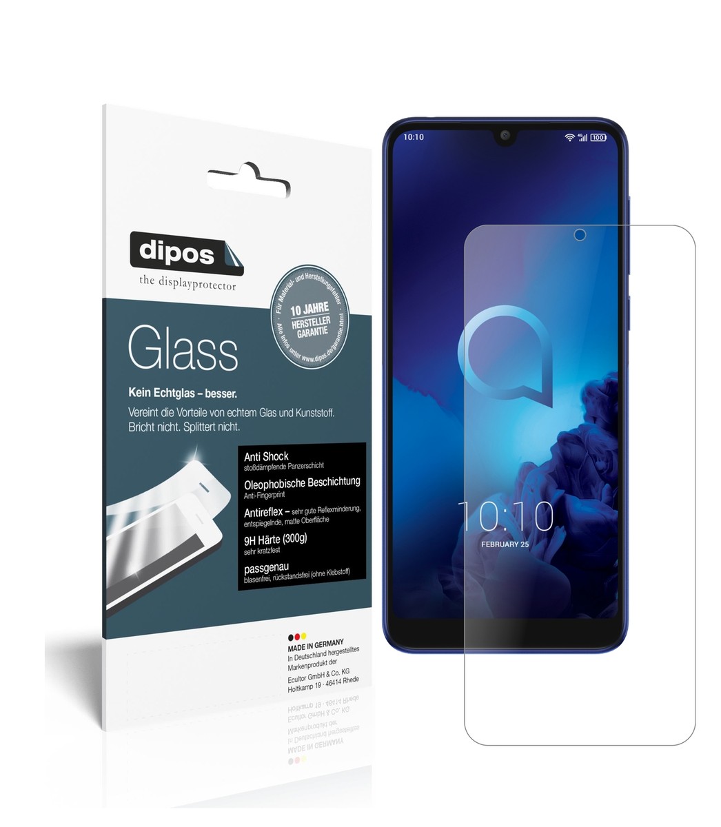 Pellicola Protettiva per Alcatel 3L Protezione opaco Vetro Flessibile 9H dipos