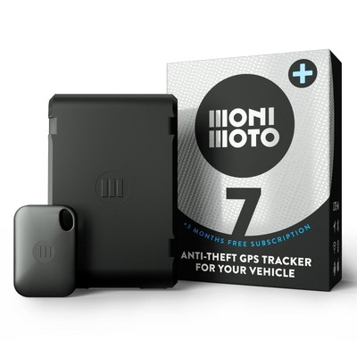 MoniMoto 7 Plus 3 Edition Motorcycle Tracker and Alarm with DIY Installation,...
