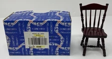 Dollhouse 1:12 scale NOS Concord Miniature Wooden Chair Furniture