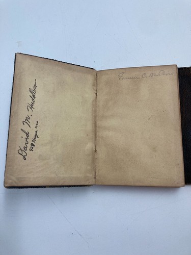 Antique 1867 Pocket DICTIONARY Leather Fold Over Cover ~ NOAH WEBSTER -RARE BOOK - Picture 9 of 10
