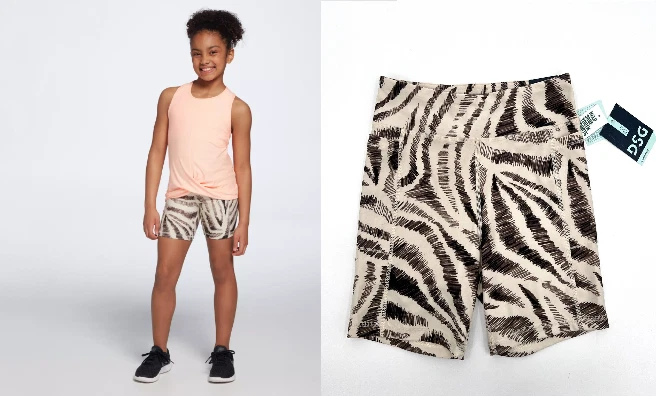 Zebra print sales biker shorts