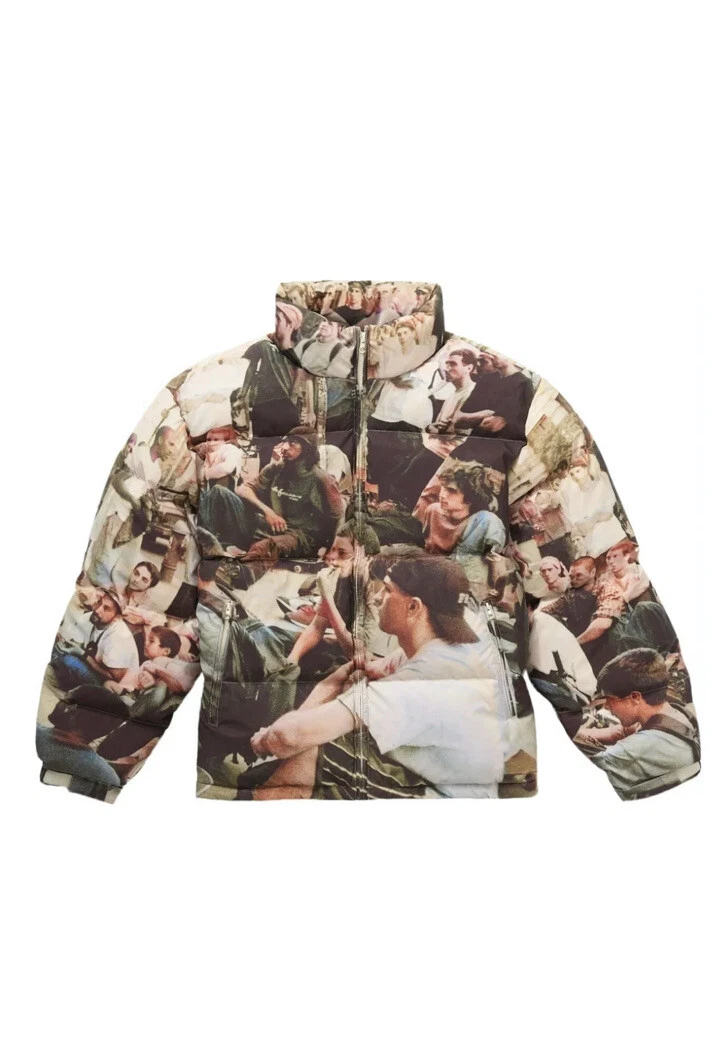 Supreme reflective puffer jacket sale