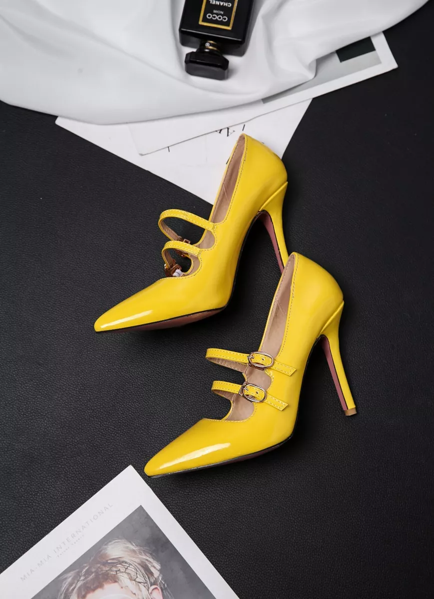 Drag Queen Men s Lgbtq Heels Women Shoes Pointed Toe Straps Mary