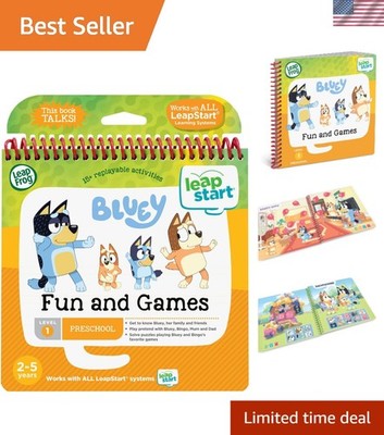 LeapStart Bluey Fun and Games - Interactive Learning Activity Book for Age 2-5
