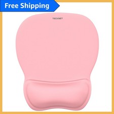Gel Mouse Pad with Pink Wrist Support - Comfortable Desk Mat for Office  Gaming