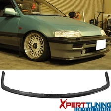 Fits 88-91 Honda Civic OE Style Front Bumper Lip PU Chin Splitter Unpainted