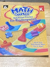 Math Games Skill-Based Practice for Kindergarten With CD UNUSED  Homeschool