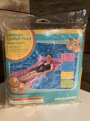 ClearWater Comfort Pool Float 69 x31.5   Floatie Lounger Vintage Kmart