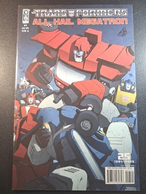 Transformers All Hail Megatron #7A IDW Comics January 2009 NM- 9.2 Combine Ship