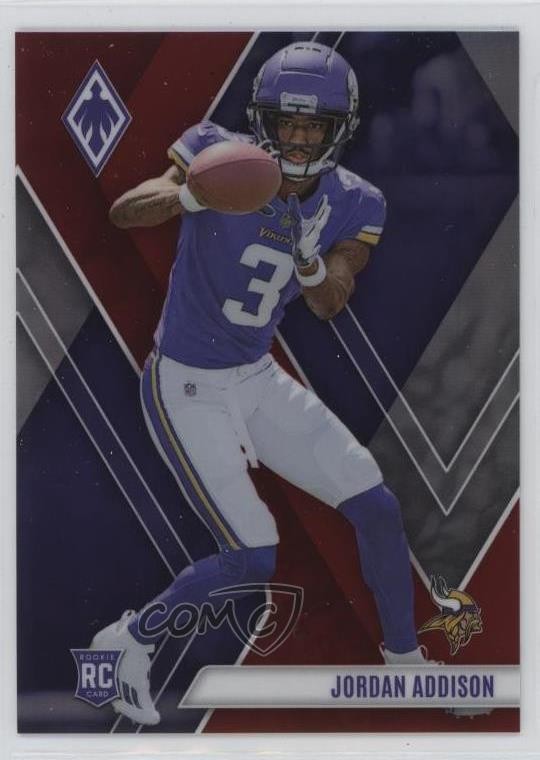 2023 Panini Phoenix Rookies Red 5/250 Jordan Addison #109 0nr3