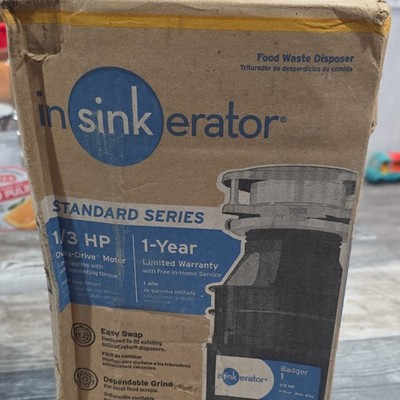 InSinkErator Badger 1 1/3 HP Food Waste Disposer Easy Swap Dependable Grind
