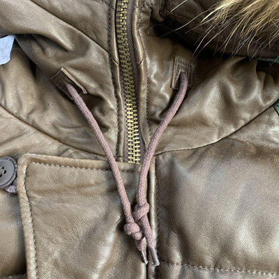 AVIREX 90s N2B Leather Down Jacket Brown L Lamb Leather AVIREX 90s N2B Leather Down Jacket Brown L Lamb Leather