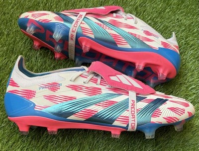 Adidas Predator FT Tongue Elite FG Fußballschuhe Größe UK 9 selten rosa weiß