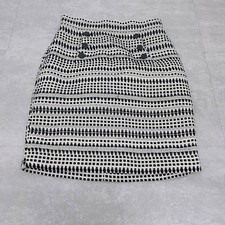 Hennes & Mauritz Mini Skirt Women's Size US 4,UK 8 Black/White Geometric Pattern