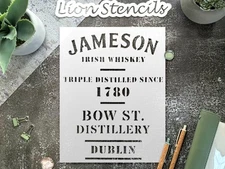 Whiskey Barrel Custom Painting Stencil for Distillery - Themed Decor - StencilAi