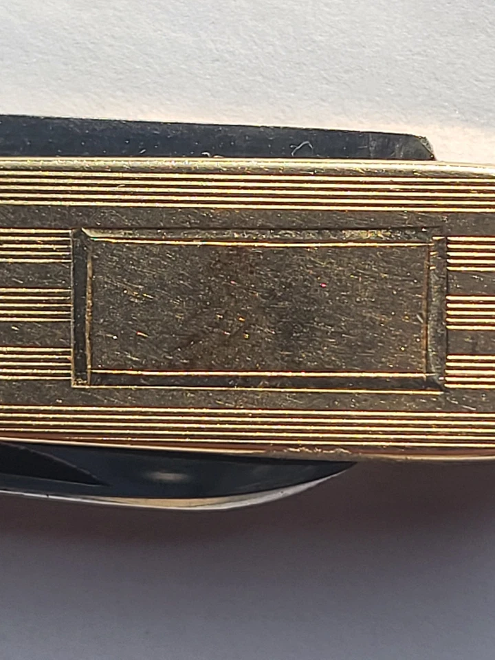 Vintage ESEMCO 14K Gold 2 Blade Pocket Knife, Stainless Steel Blades - Image 3 of 4