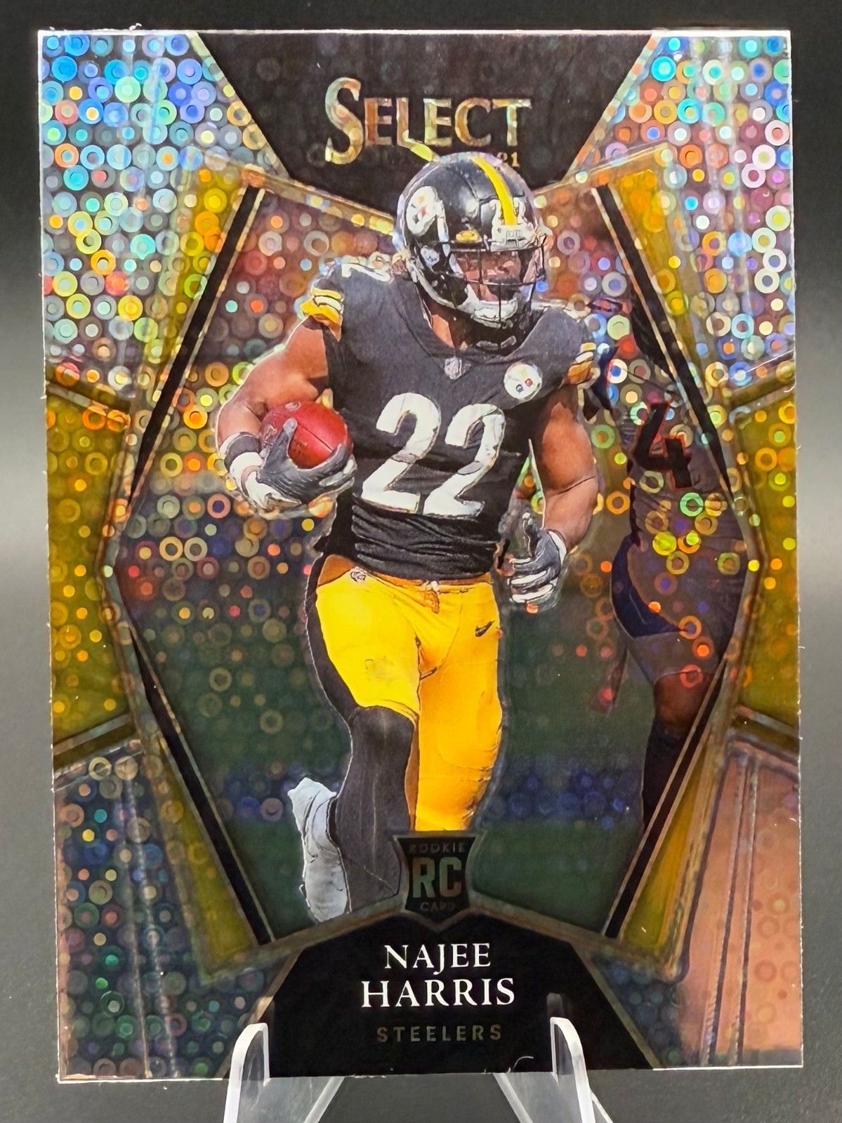 Najee Harris 2021 Panini Select Disco Prizm Rookie (RC) Premier #153 - Steelers