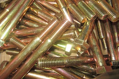 1'' Hardware Assembly Grade 8 Yellow Zinc
