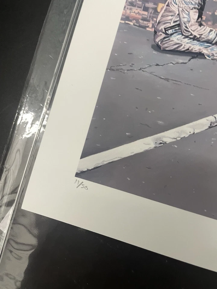 Impresión artística Lost Highway de Scott Listfield RARA firmada y numerada de Los Ángeles  Foto 2 de 4