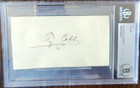 Ty Cobb Autographed Encased by Beckett Detroit Tigers HOF