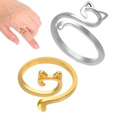  4 Pcs Crochet Finger Guard Knitting Rings for Fingers Adjustable