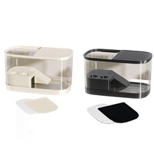 Turtle Tank, Reptile Habitat, Sturdy Turtle Aquarium, with Basking for Frog