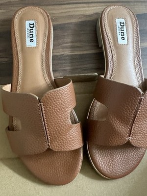 DUNE LONDON Pantolette Flach Sandalen Schuhe  Damenschuhe Gelb Gr. 36 Neuwertig!