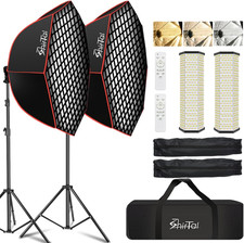 Softbox Photography Lighting Kit,37" Octange Softbox Lighting Kit with Honeycomb