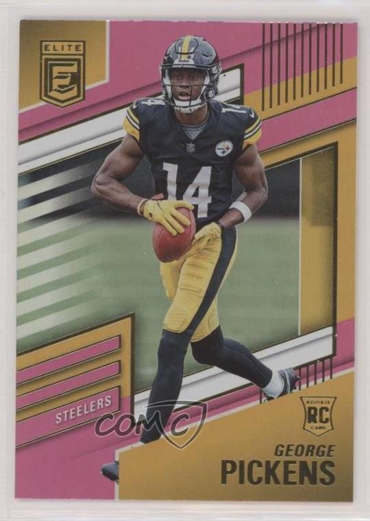 2022 Panini Donruss Elite Rookies Pink George Pickens #125 Rookie RC 3n1