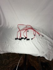 Lot of 5 SATA Data Cables - Red Serial ATA Cables