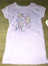 girls NEW NWT light purple UNICORN NIGHTGOWN SLEEPWEAR size 4T SHORT SLEEVE cute