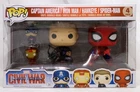 Funko Pop! Marvel Captain Amercia Civil War 4 Pack Iron Man Hawkeye Spider-Man