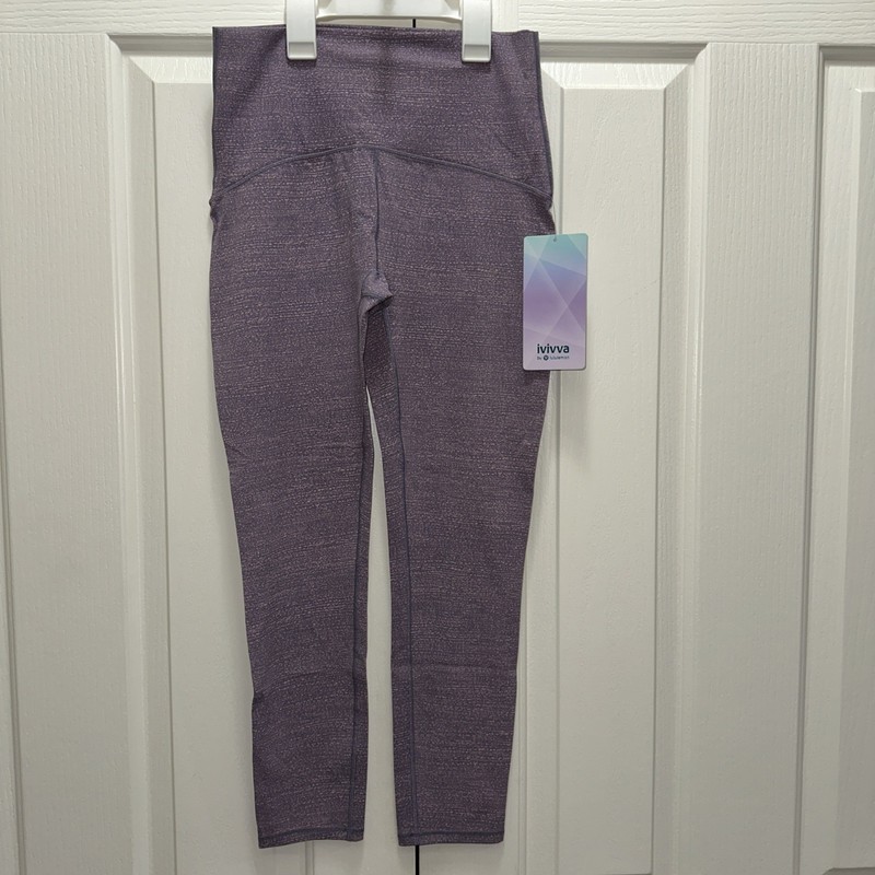 NEW Ivivva by Lululemon Girls Active Leggings pink/purple Athletic Pants Size 14