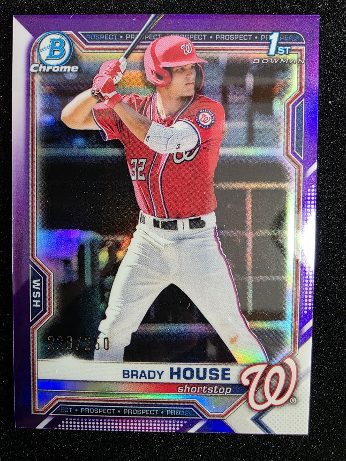2021 Bowman Draft Chrome Brady House #BDC-186 Purple Refractor /250 (RC)