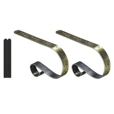 Christmas Stocking Holders, 2pcs Stocking Holder Stand Patterned, Nickel