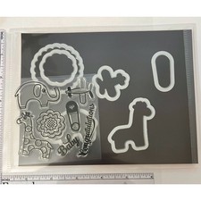 Sizzix Framelits Die Set with Stamps - Baby Animals by Lori Whitlock